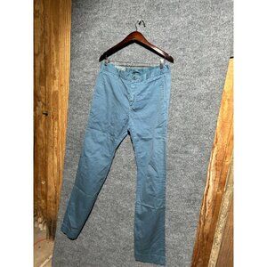Closed Pants Mens 31x34 Blue Chino 100% Cotton Straight Leg Twill Casual